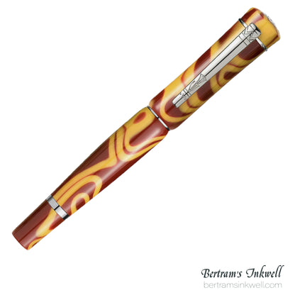 Laban Scepter Yellow Electric Rollerball With Leather Pen Case