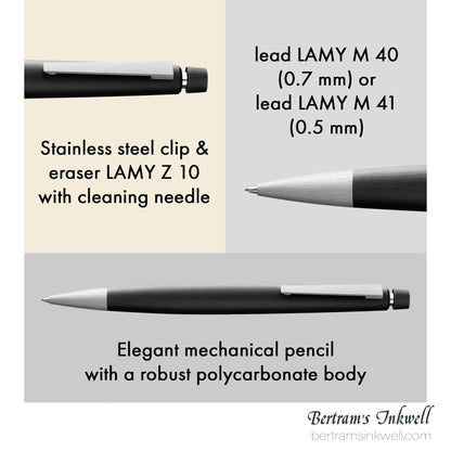 Lamy 2000 Black Mechanical Pencil