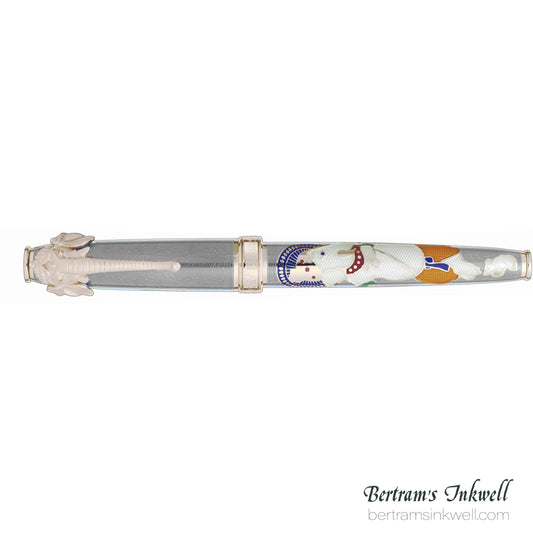 David Oscarson Lord Ganesha White Fountain Pen