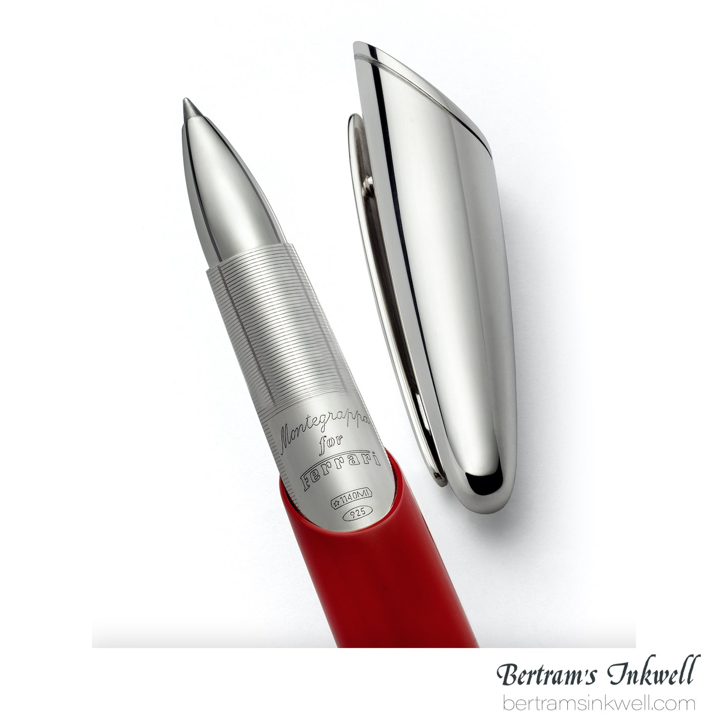 Montegrappa Ferrari Silver/Red Limited Edition Rollerball ISFBFBSR, 2004