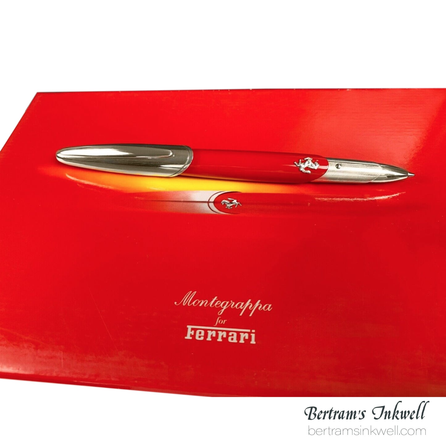 Montegrappa Ferrari Silver/Red Limited Edition Rollerball ISFBFBSR, 2004