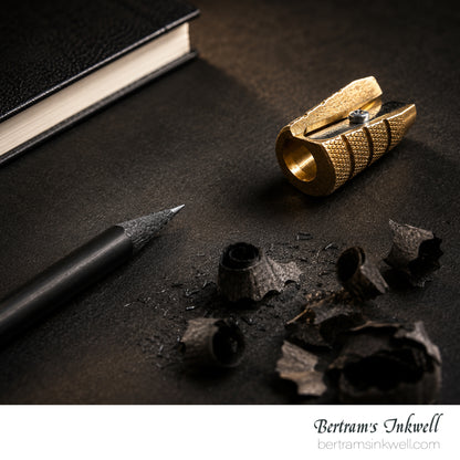 Mobius & Ruppert in Brass Artists Pencil Sharpener Bullet / Grenade