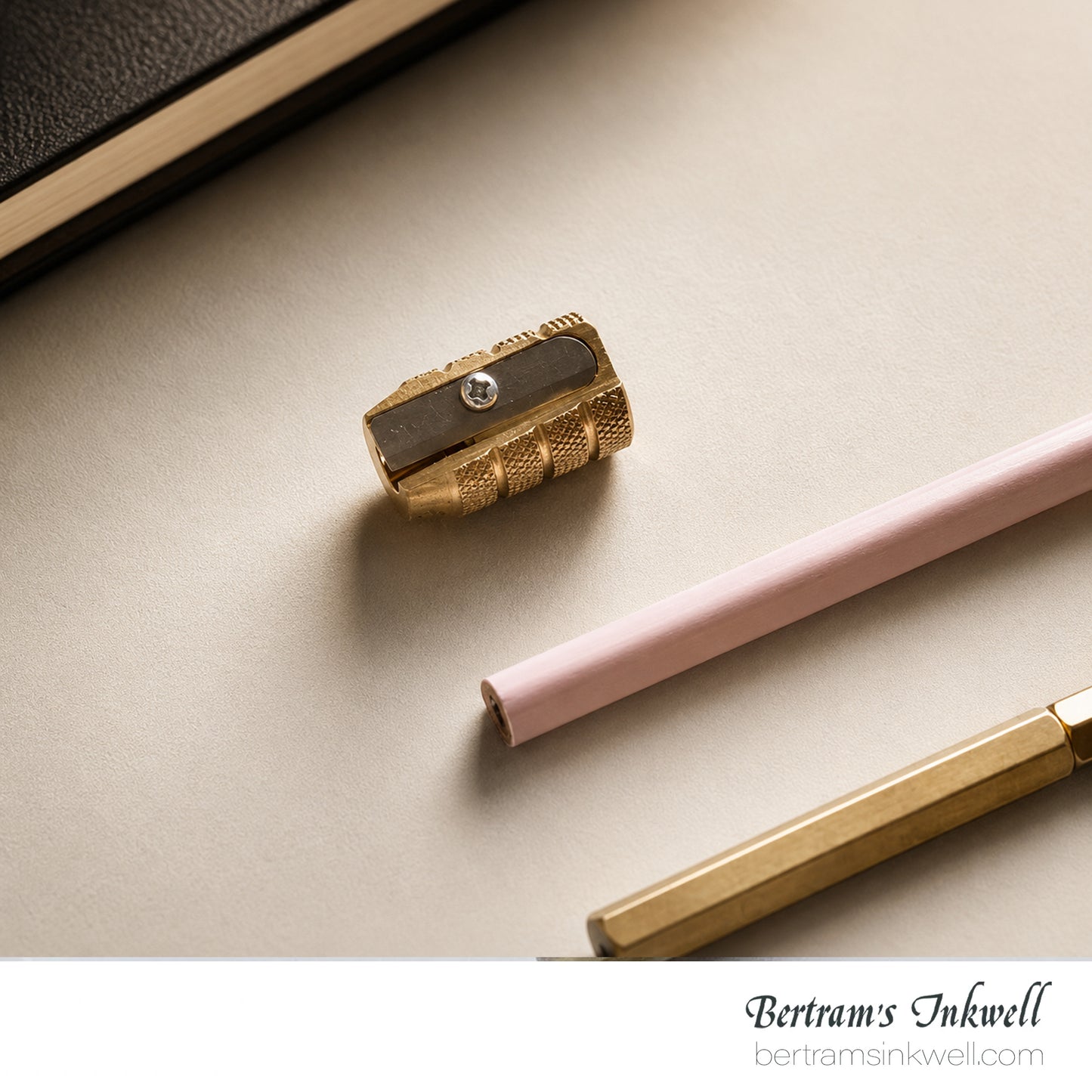 Mobius & Ruppert in Brass Artists Pencil Sharpener Bullet / Grenade