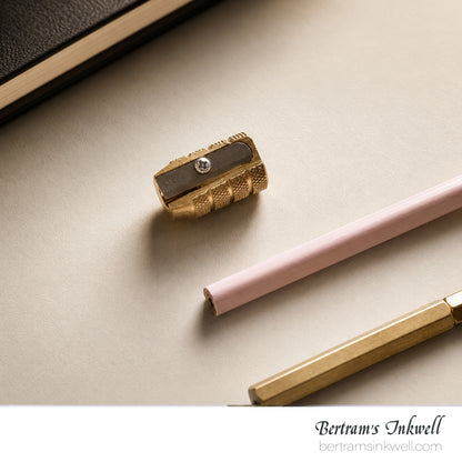 Mobius & Ruppert in Brass Artists Pencil Sharpener Bullet / Grenade