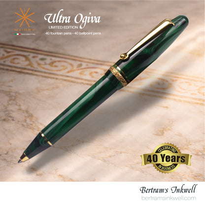 Maiora Ultra Ogiva Golden Age 2.0 Bertram's Inkwell 40th Anniversary Ballpoint Pen