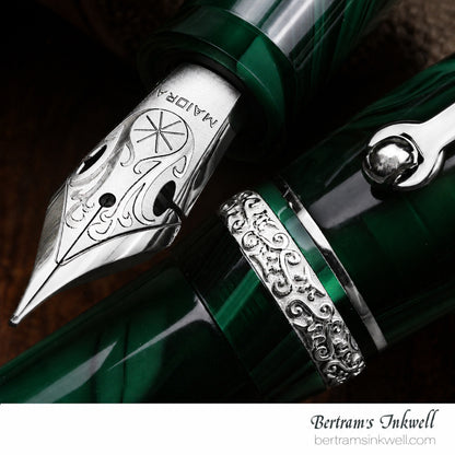 Maiora Ultra Ogiva Golden Age 2.0 Bertram's Inkwell 40th Anniversary Micro Batch Palladium Fountain Pen