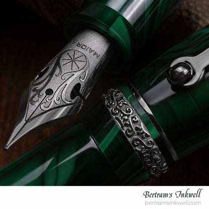 Maiora Ultra Ogiva Golden Age 2.0 Bertram's Inkwell 40th Anniversary Micro Batch Gunmetal Fountain Pen