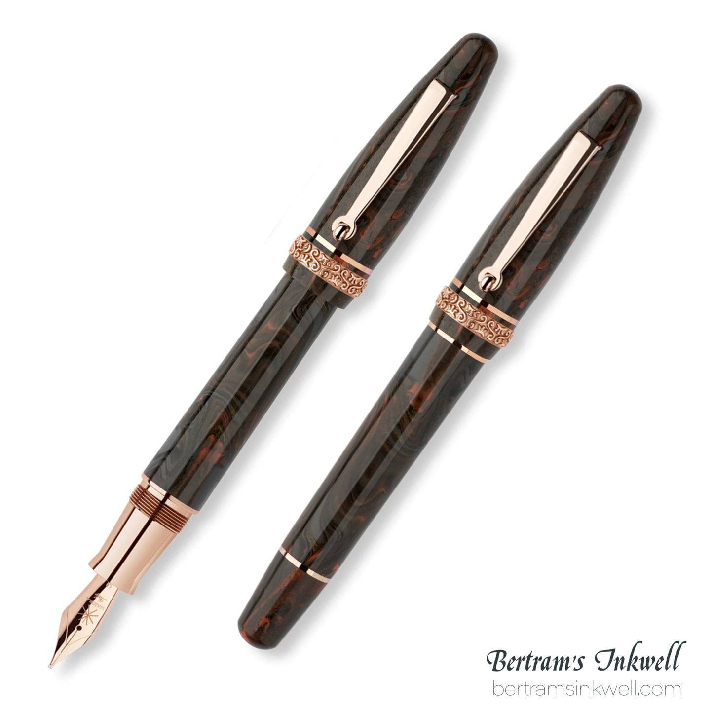 Maiora Ultra Ogiva Golden Age 2.0 Earth/Rosegold Fountain Pen