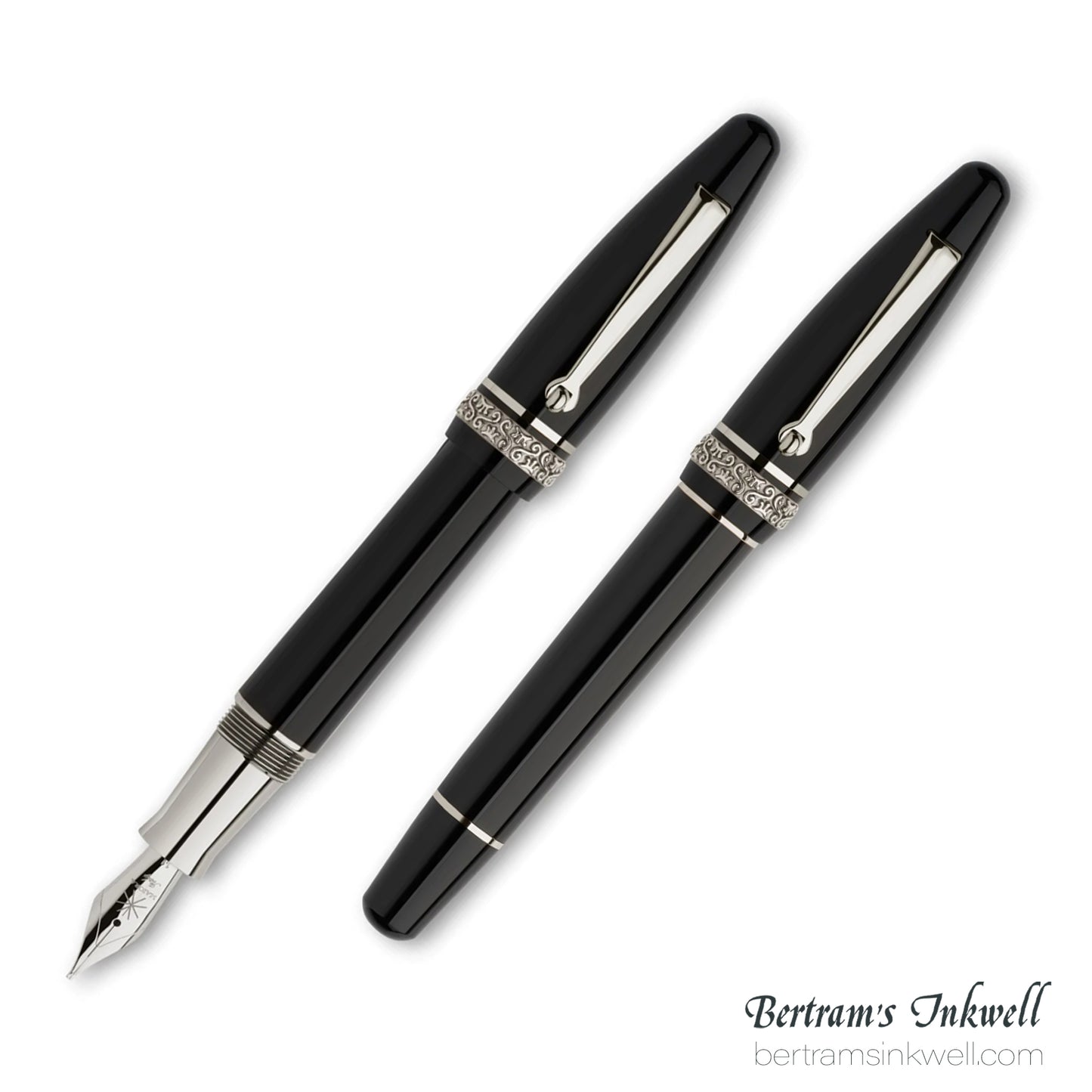 Maiora Ultra Ogiva Golden Age 2.0 Nera Palladium Fountain Pen