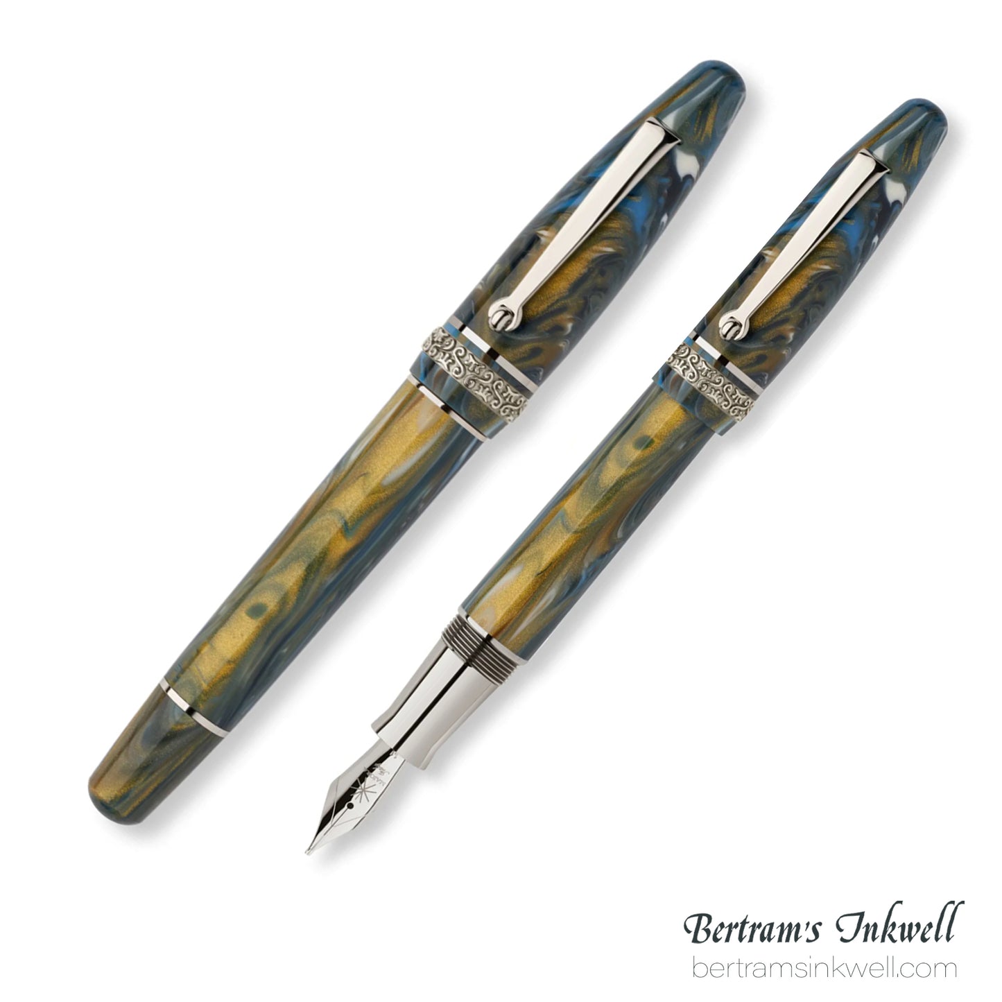 Maiora Ultra Ogiva Golden Age 2.0 Wind/Palladium Fountain Pen