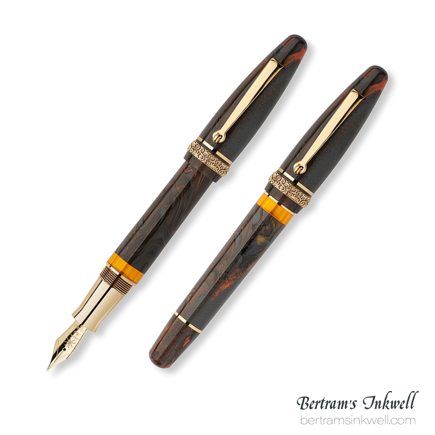 Maiora Ultra Ogiva Golden Age 2.0 "KP" Earth/Rosegold Fountain Pen