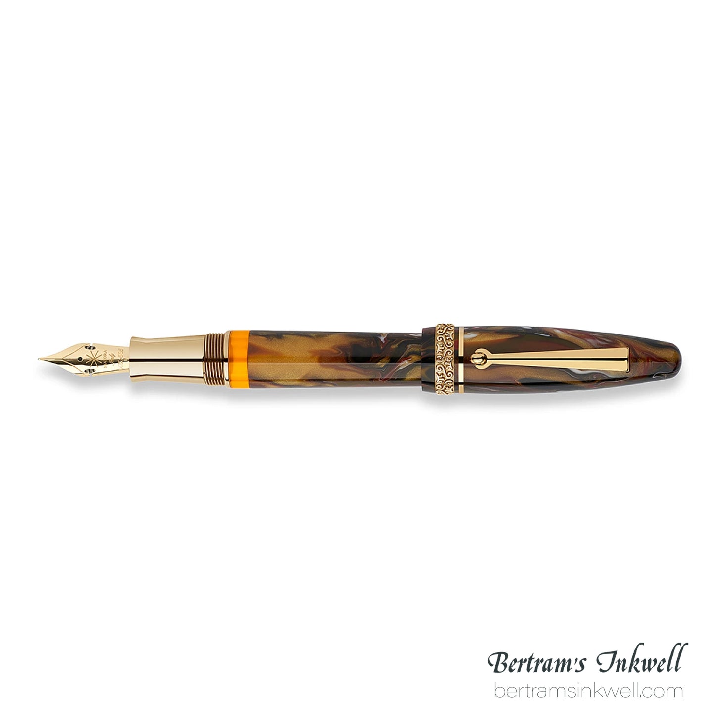 Maiora Ultra Ogiva Golden Age 2.0 "KP" Fire/Gold Fountain Pen