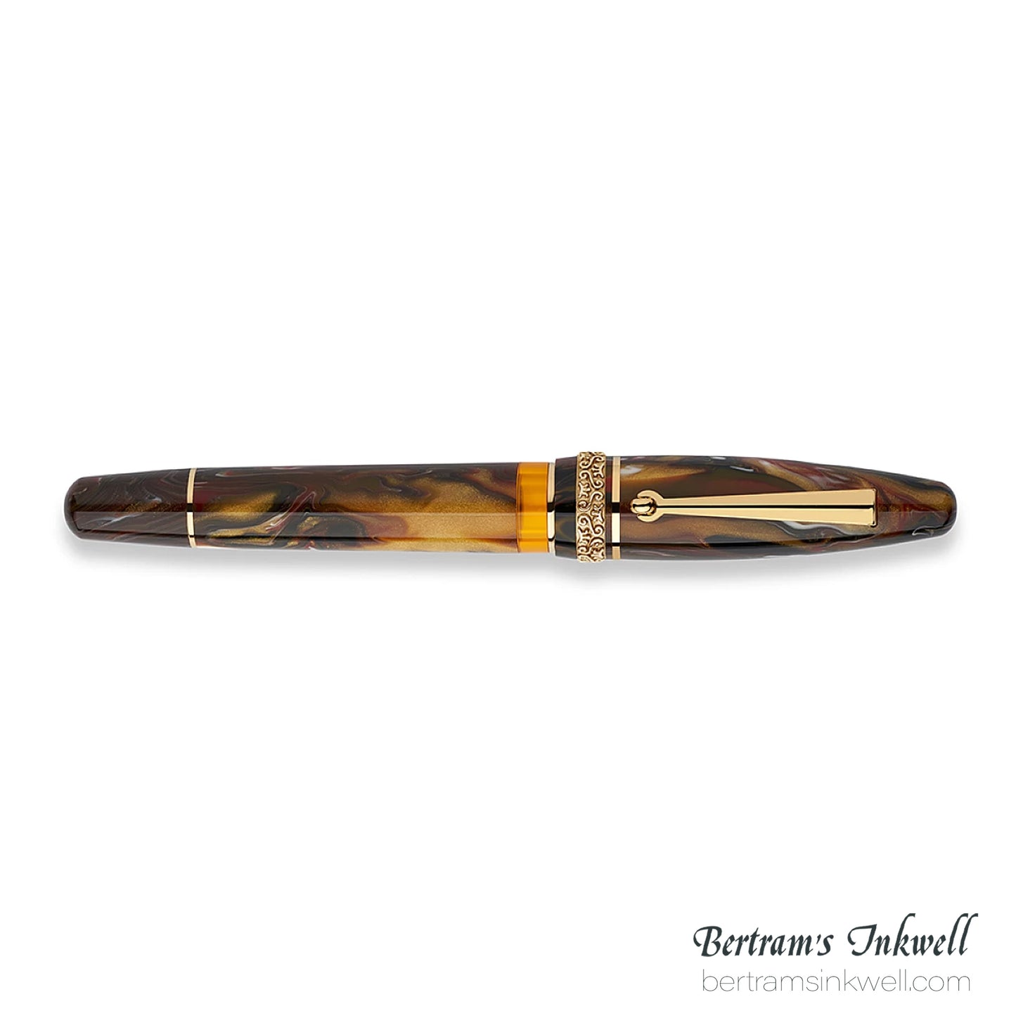 Maiora Ultra Ogiva Golden Age 2.0 "KP" Fire/Gold Fountain Pen