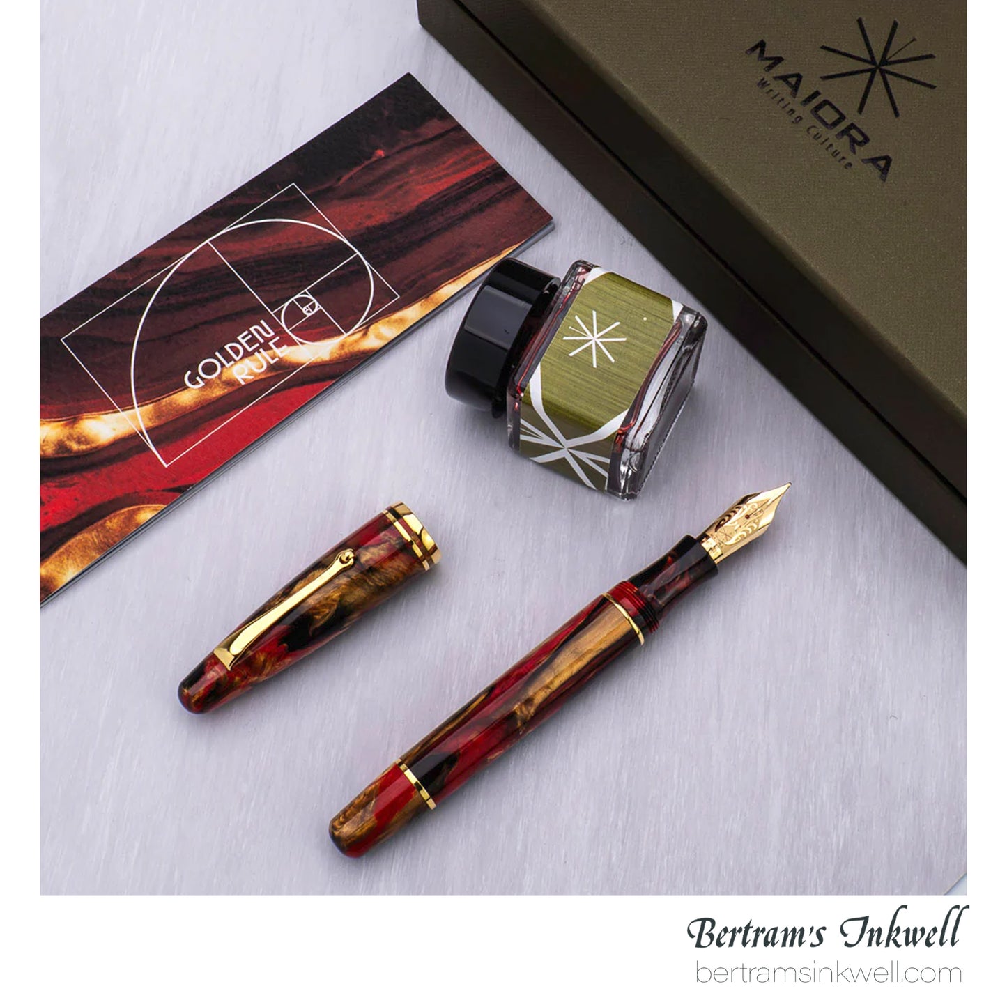 Maiora Ultra Ogiva Golden Rule Fountain Pen