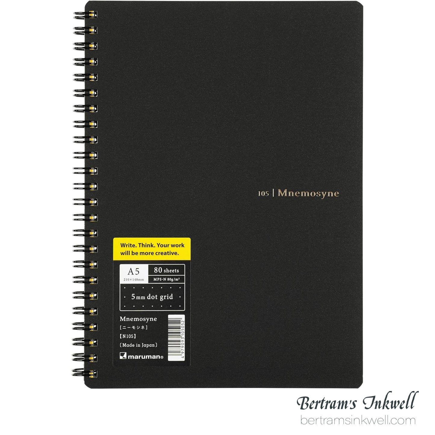 Maruman Mnemosyne Dot Grid Notebook A5 - 5 mm