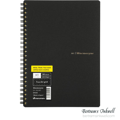 Maruman Mnemosyne Dot Grid Notebook A5 - 5 mm