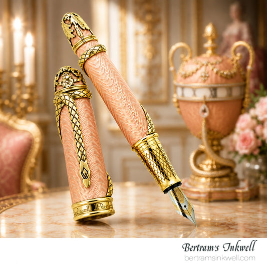 Michel Perchin Faberge Pink Serpent Limited Edition Fountain Pen, 1997
