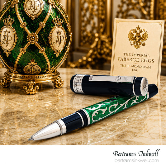 Michel Perchin MP4 Emerald Green Enamel Rhodium Limited Edition Rollerball Pen, 2005