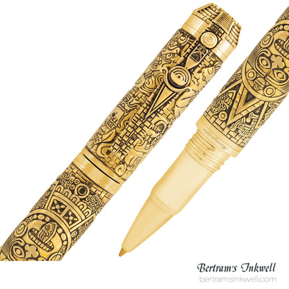 Montegrappa Ancient Mexican Civilizations Bronze Limited Edition Rollerball ISCMNRBE, 2012