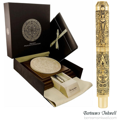 Montegrappa Ancient Mexican Civilizations Bronze Limited Edition Rollerball ISCMNRBE, 2012