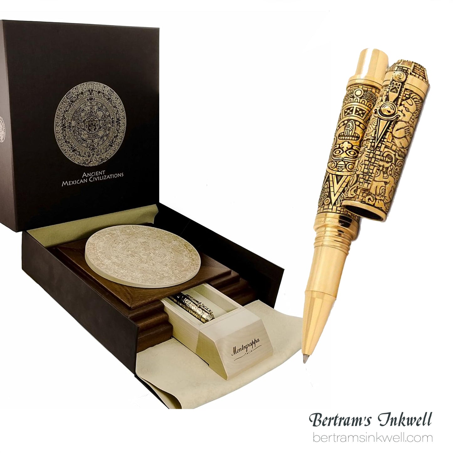 Montegrappa Ancient Mexican Civilizations Bronze Limited Edition Rollerball ISCMNRBE, 2012