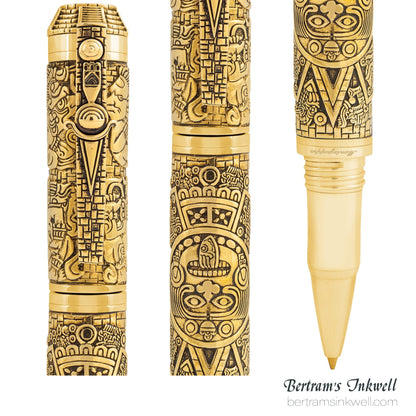 Montegrappa Ancient Mexican Civilizations Bronze Limited Edition Rollerball ISCMNRBE, 2012