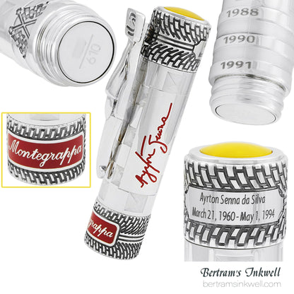 Montegrappa Ayrton Senna Silver Limited Edition Rollerball ISICSRSE, 2014