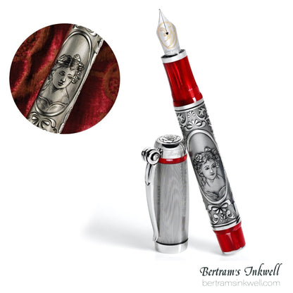 Montegrappa Invito a La Traviata Sterling Silver Limited Edition Fountain Pen, 2010