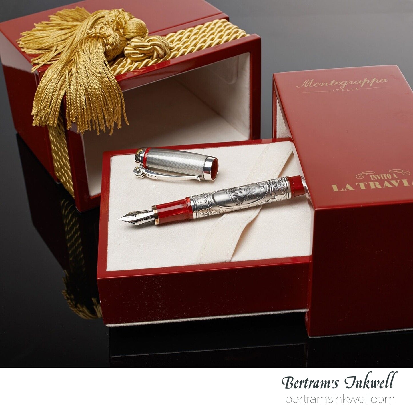 Montegrappa Invito a La Traviata Sterling Silver Limited Edition Fountain Pen, 2010