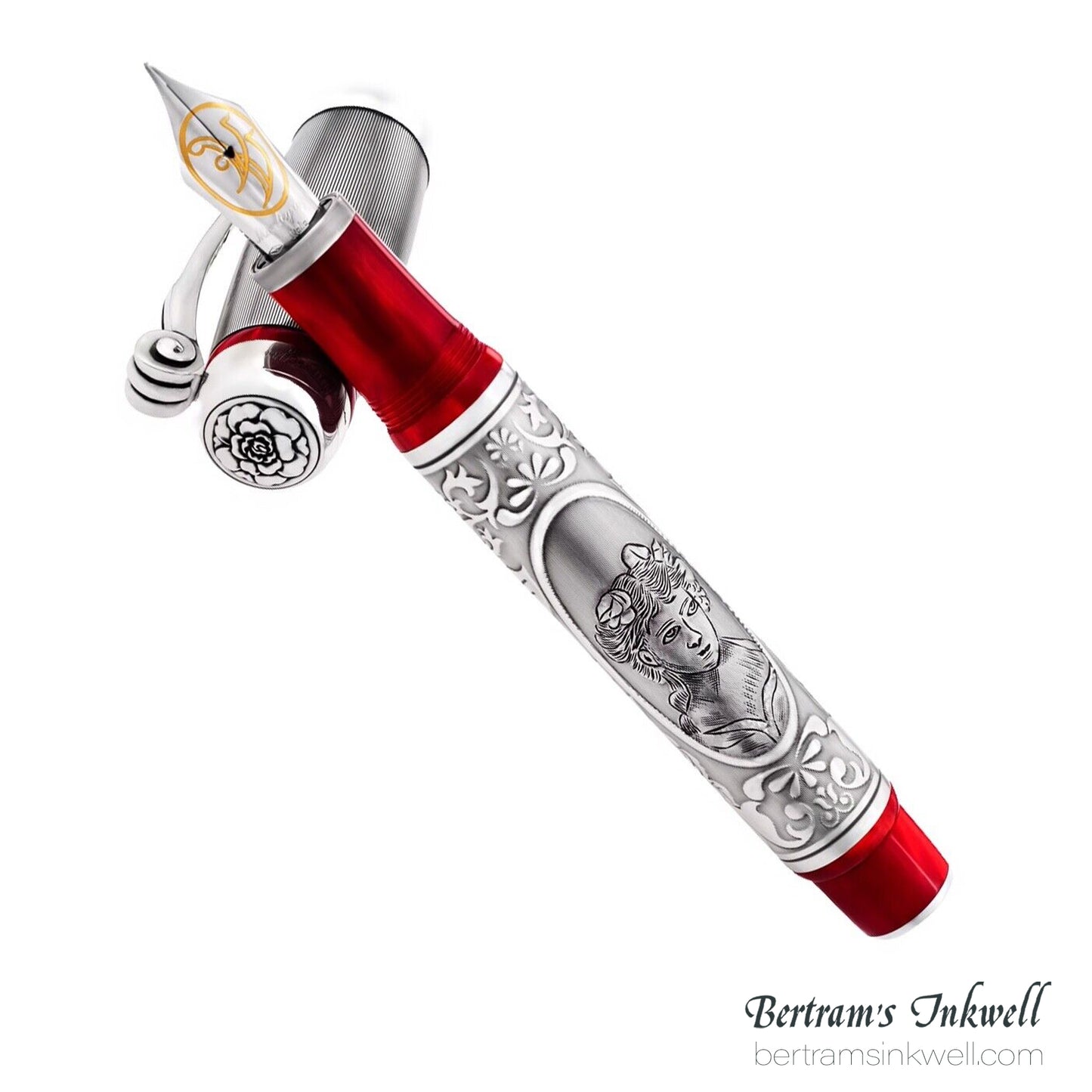 Montegrappa Invito a La Traviata Sterling Silver Limited Edition Fountain Pen, 2010