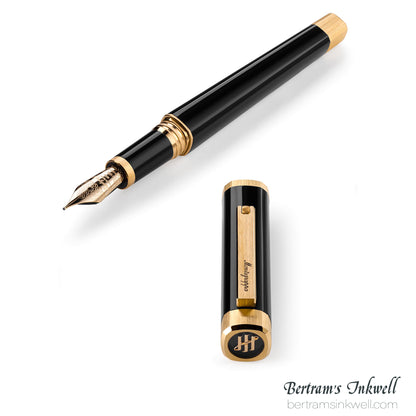 Montegrappa QUATTRO Yellow Gold Pl Fountain Pen