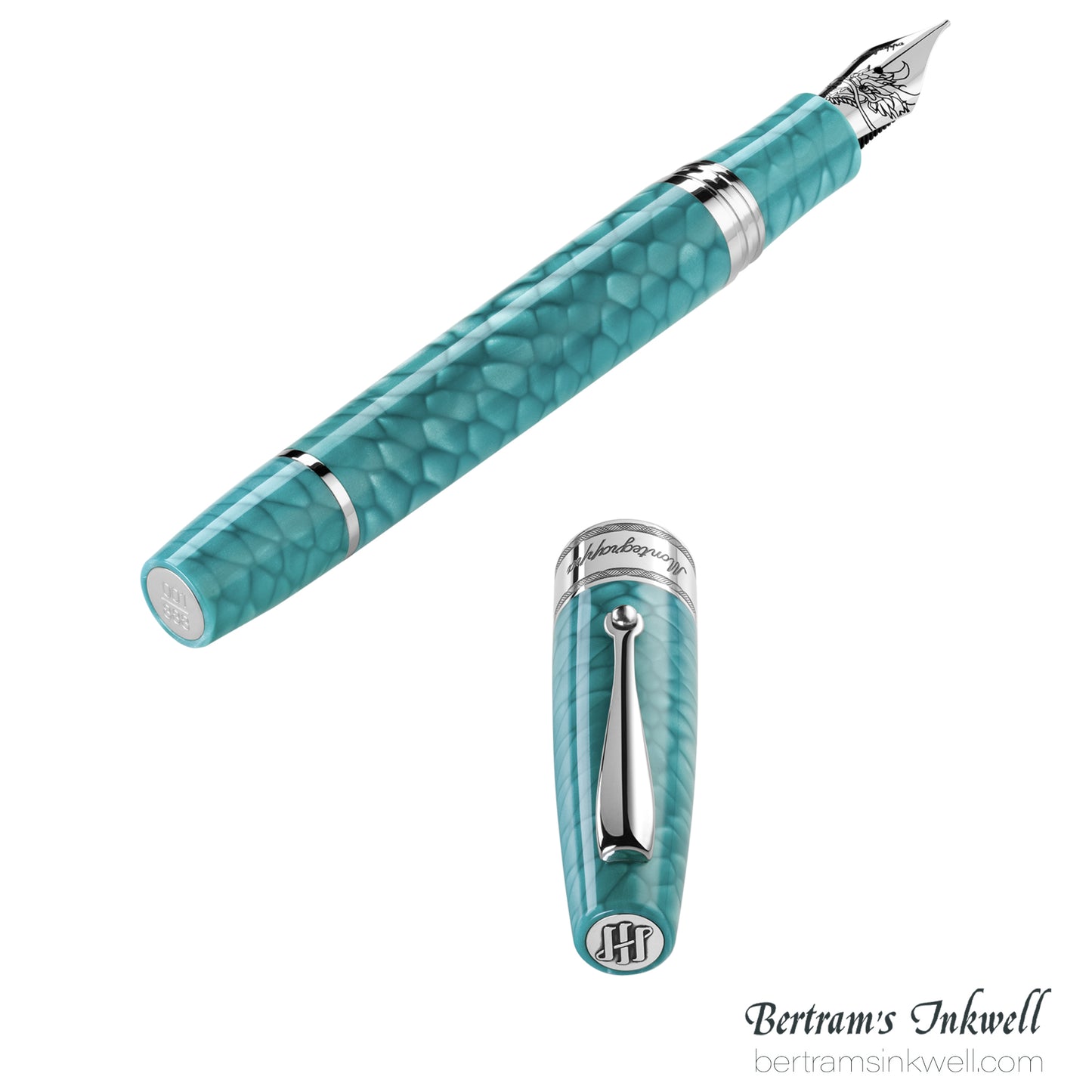 Montegrappa Year Of The Dragon Laguna Blue Fountain Pen