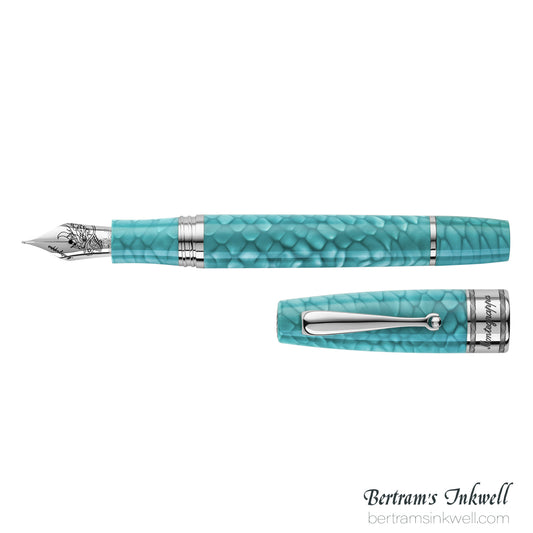 Montegrappa Year Of The Dragon Laguna Blue Fountain Pen