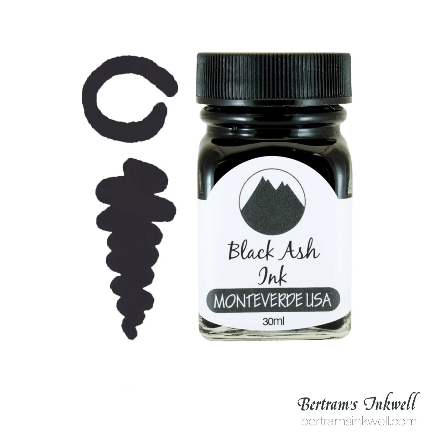 Monteverde USA Core Black Ash Fountain Pen Ink Bottle (30 ml)