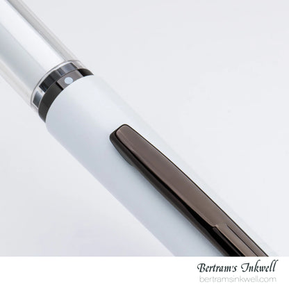 Monteverde MP1 Fountain Pen and Cylinder Pen Holder Set - White Lotus Limited Edition