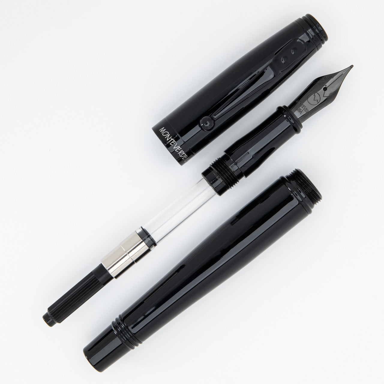 Monteverde Invincia Stealth Black Fountain Pen