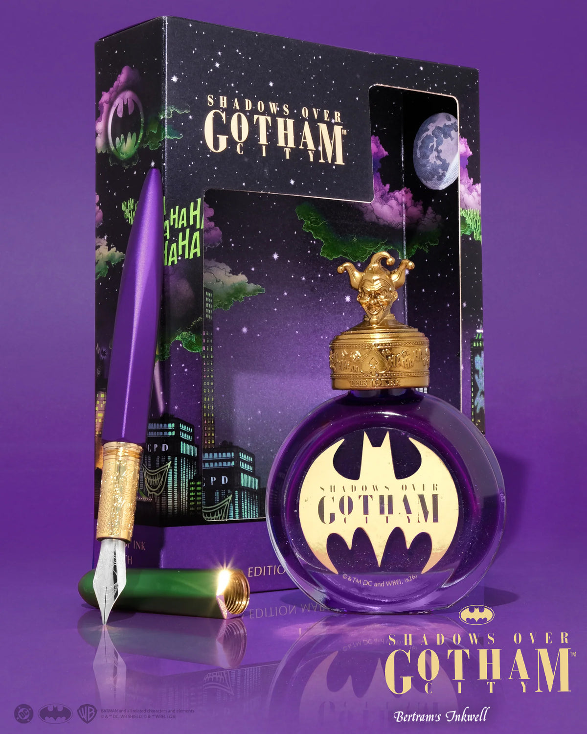 Ferris Wheel Press x Batman Signature Fountain Pen Ink Bottle 38ml