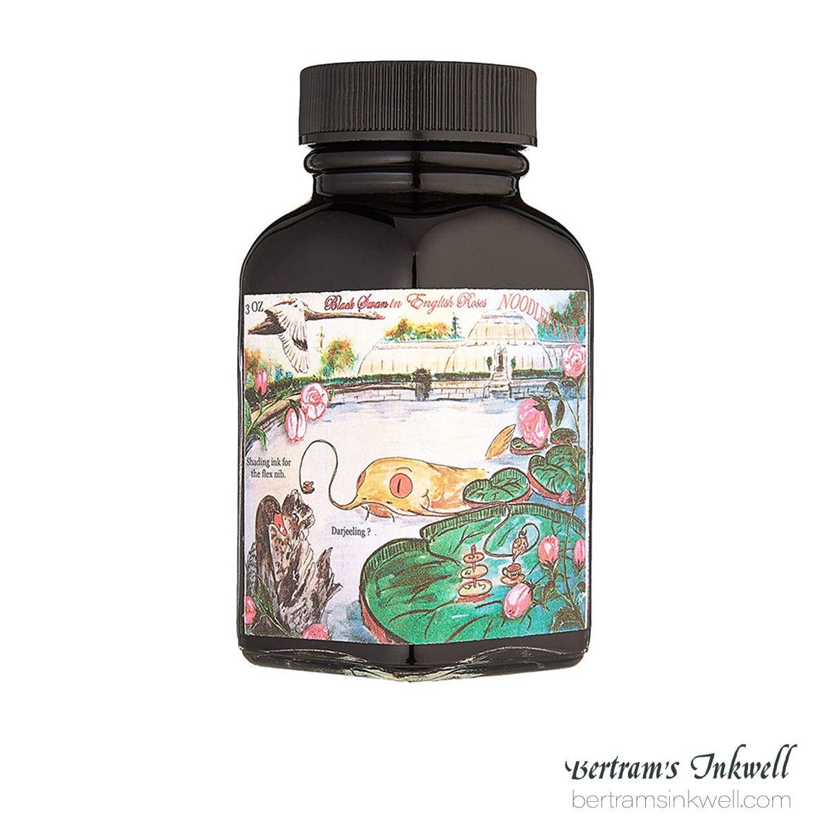 Noodler's Black Swan in English Roses Bottled Ink - 3oz