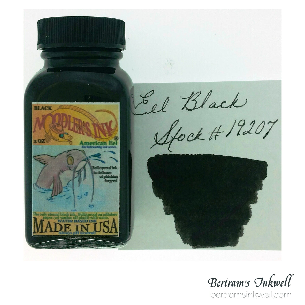 Noodler's Eel Black Bottled Ink - 3oz