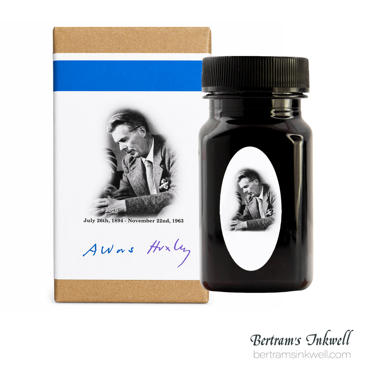 Organics Studio Aldous Huxley Old World Blue Fountain Pen Ink Bottle 55ml