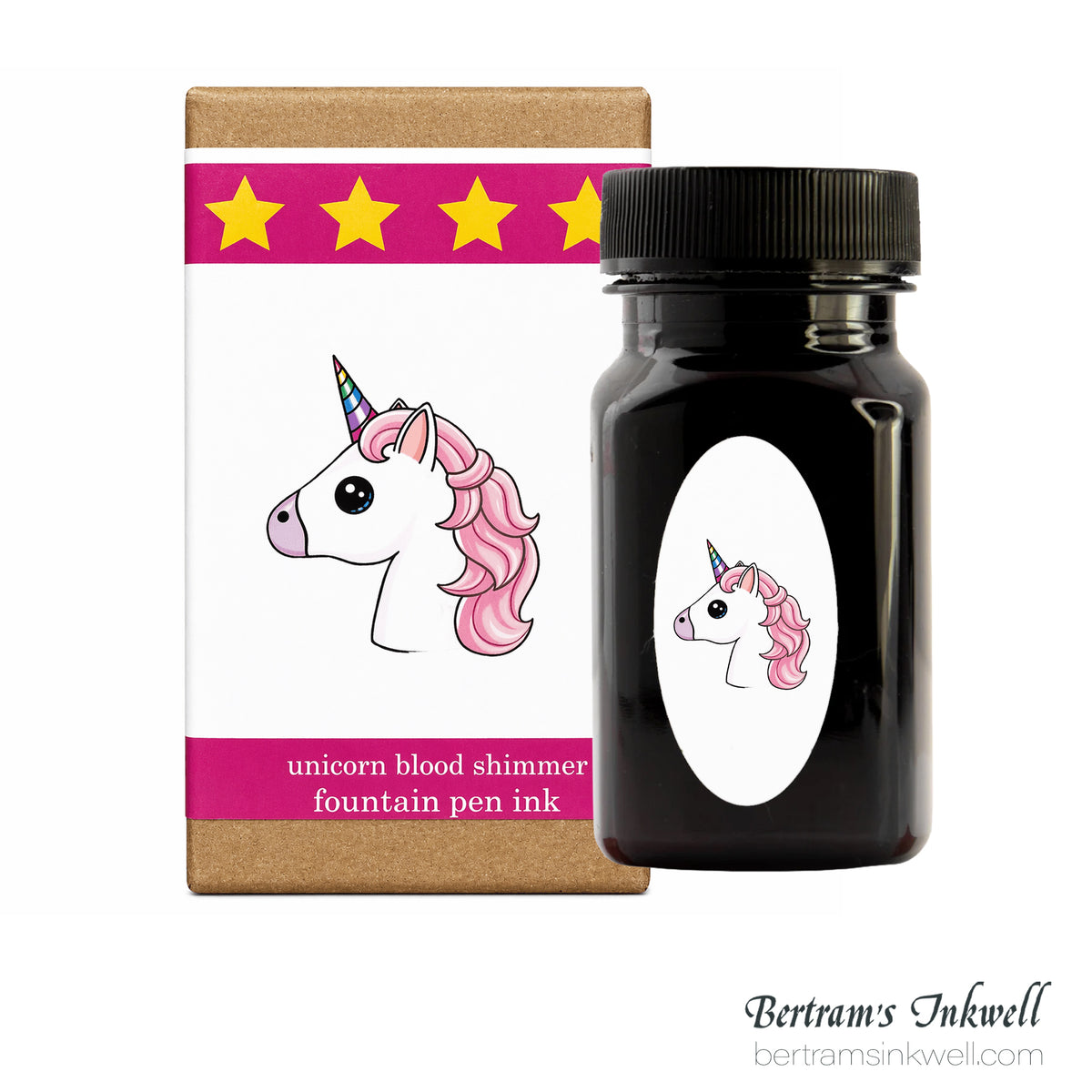 Organics Studio Shimmer Unicorn Blood Fountain Pen Ink Bottle 55ml