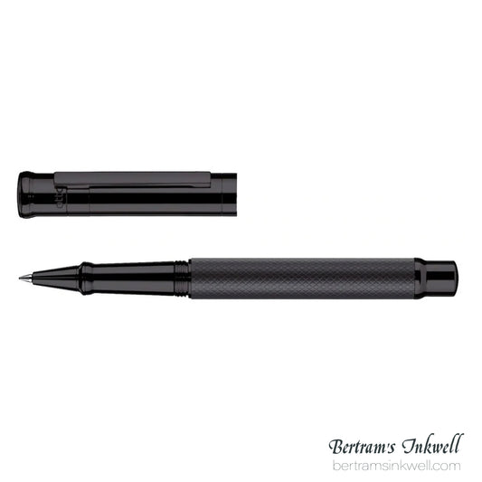 Otto Hutt Design 04 Black Matte Guilloche Rollerball