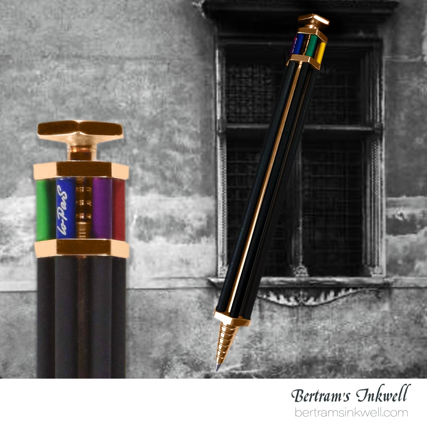 Parafernalia Lo Pas Elegant Black Ballpoint Pen - PALP1003