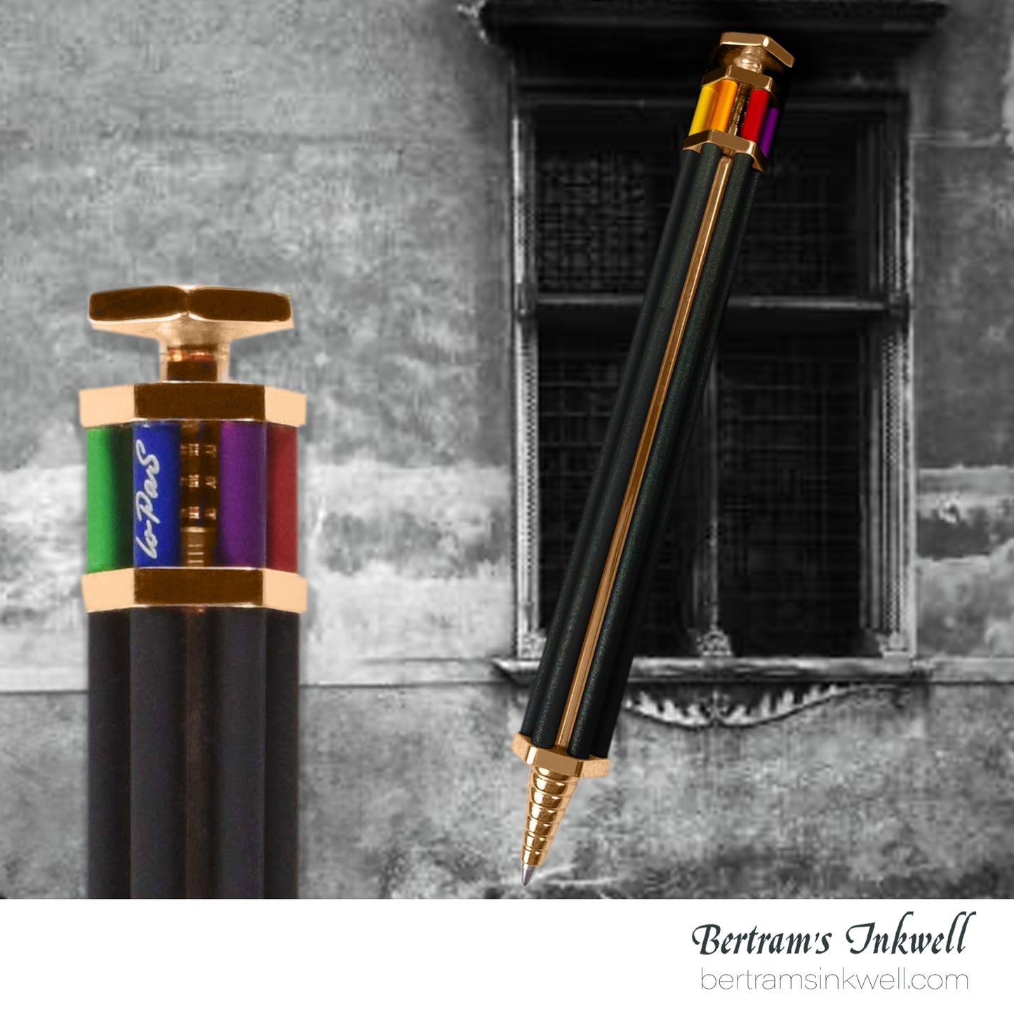 Parafernalia Lo Pas Elegant Black Ballpoint Pen - PALP1003