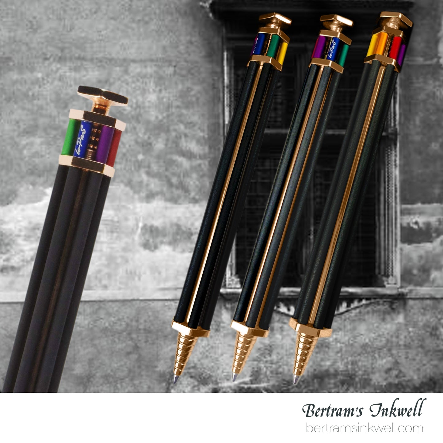 Parafernalia Lo Pas Elegant Black Ballpoint Pen - PALP1003