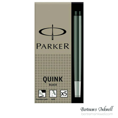 Parker Quink Permanent Black Ink Cartridges - 5 Pack - 30110