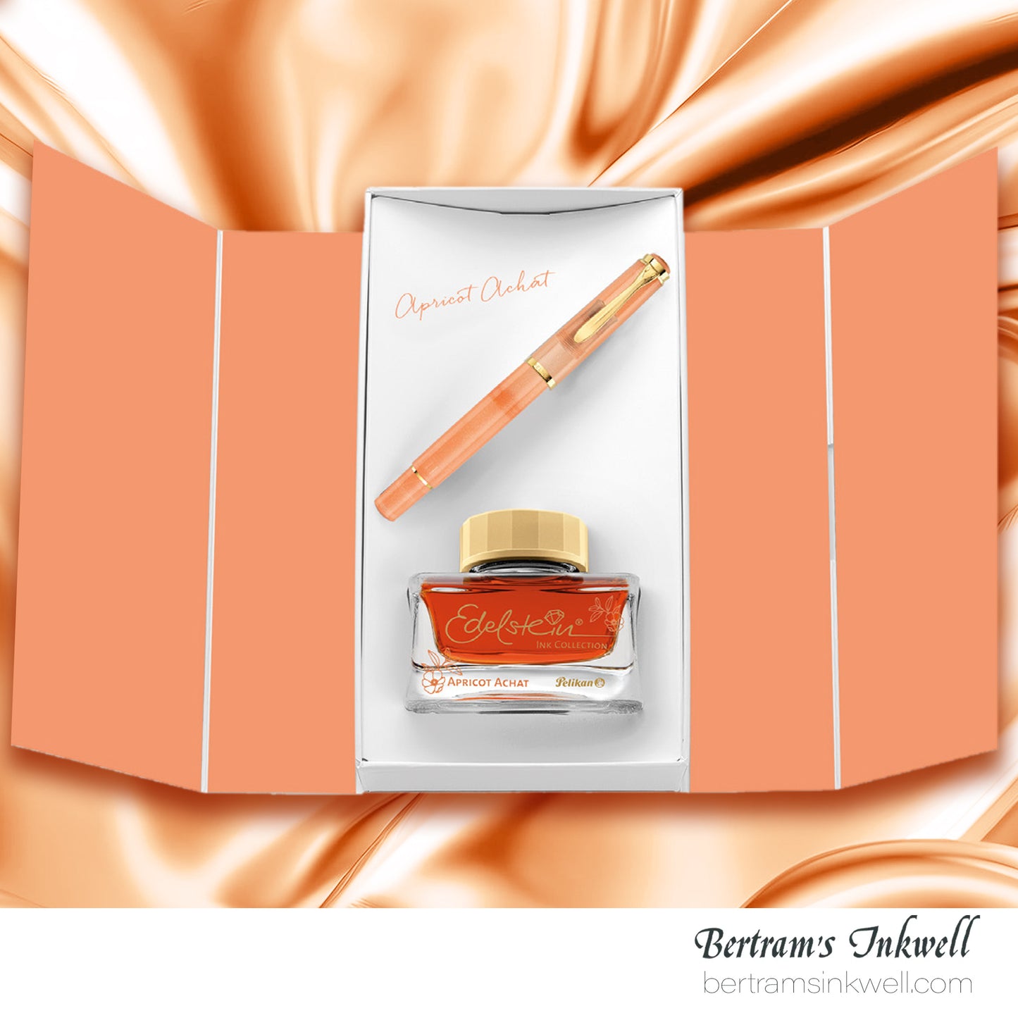 Pelikan Classic M200 Apricot Achat Gift Set Special Edition Fountain Pen