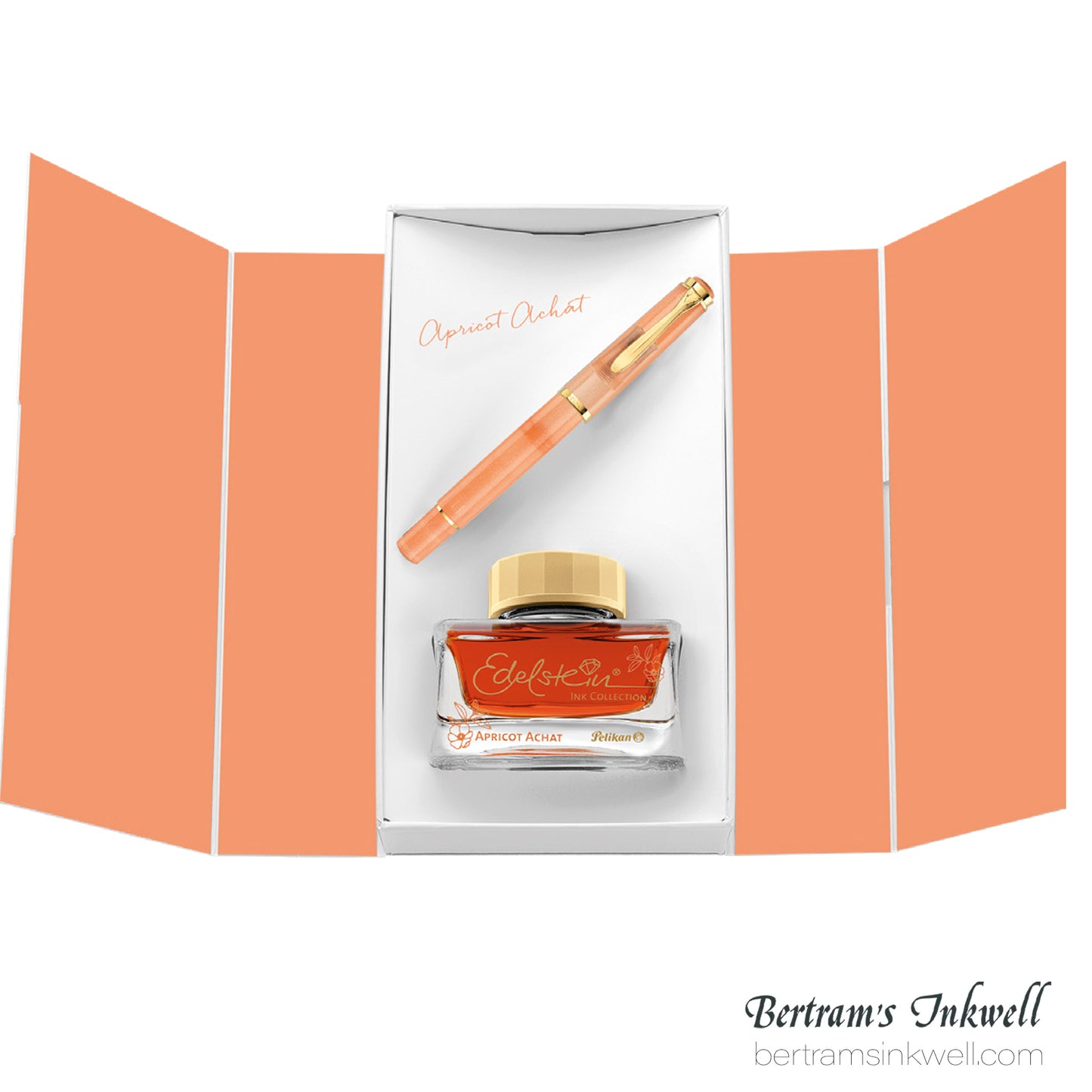 Pelikan Classic M200 Apricot Achat Gift Set Special Edition Fountain Pen