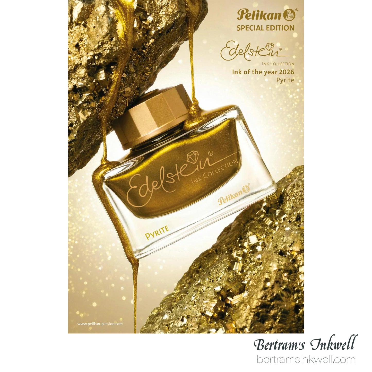 Pelikan Edelstein Ink of the Year 2026 Pyrite — 50 ml Bottled Ink