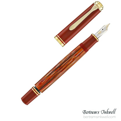 Pelikan Souveran M600 Tortoiseshell-Red Fountain Pen